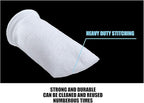 Wave Point 7 Inch Ring Filter Socks 200 Micron - Aquarium Felt Filter Bags - 7 Inch Ring by 16 Inches Long [Long Version] - Fits Eshopps and Aqueon (2 pk)