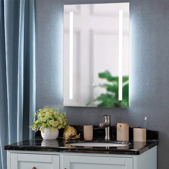 LED Bathroom Mirror with Demister Pad and Touch Switch (50x70)
