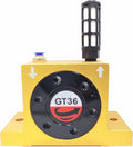 GT36 Industrial Turbine Vibrator, G 3/8" Pneumatic Compressed Air Power Wheel Type Silent Golden With Muffler