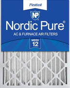 Nordic Pure 20x25x4 (Actual Size: 19 1/2 x 24 1/2 x 3 5/8) Pleated MERV 12 Air Filter 1 Pack