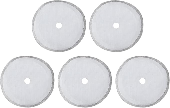 304 Stainless Steel Coffee Filter Mesh 5Pcs Set Portable Detachable Coffee Pot Filter Accessory for Home and Coffee Shop Use Durable High Temperature (Small-350ml)