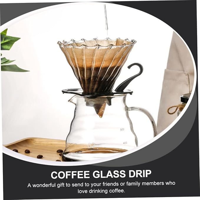 GLEAVI Manual Coffee Pot Funnel Filter Funnel Precision Strainer Safe for Household Use Easy Extraction