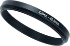 43mm to 40.5mm Step-Down Ring Filter Adapter for All Brands UV ND CPL Metal Ring Step-Down Rings Adapter Filter (43mm-40.5mm)