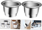 Homoyoyo 4pcs Reusable Coffee Filter Cups Multi-function Drainers for Home Office and Coffee Shops Design Fine Mesh for Better Flavor Extraction