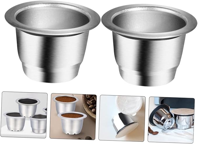 Homoyoyo 4pcs Reusable Coffee Filter Cups Multi-function Drainers for Home Office and Coffee Shops Design Fine Mesh for Better Flavor Extraction