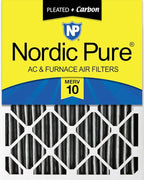 Nordic Pure 16x24x4 (Actual Size: 15 3/8 x 23 3/8 x 3 5/8) Furnace Air Filters MERV 10 Pleated + Carbon 1 Pack