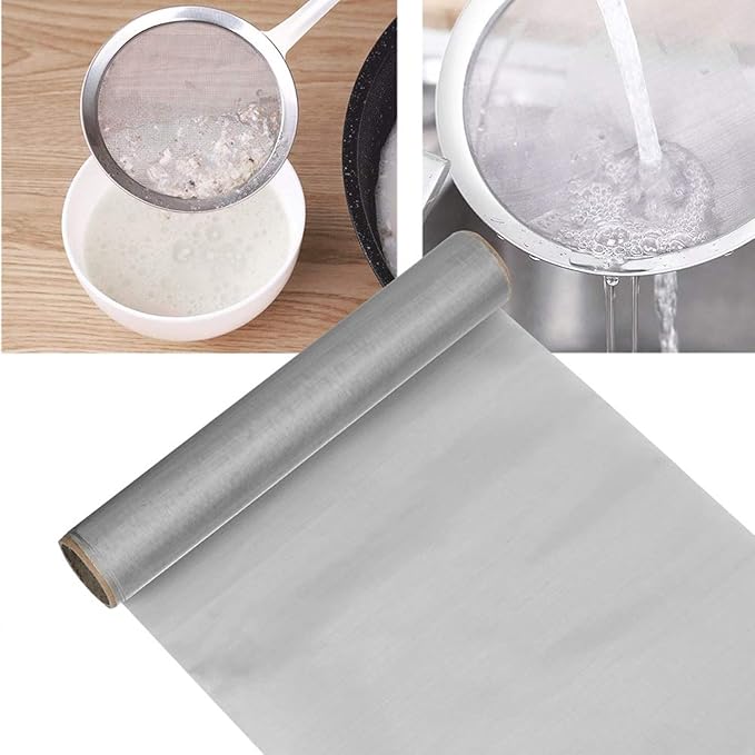 Stainless Steel Woven Wire Mesh Stainless Steel Wire Mesh 30 Mesh/150 Mesh Steel Woven Mesh Tear Resistant Filter Screen Sheet for Rodent Control Anti Mosquito Insect