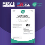 BNX TruFilter 20x24x2 Air Filter MERV 8 (4-Pack) - MADE IN USA – Dust & Pet Defense Electrostatic Pleated Air Conditioner HVAC AC Furnace Filters for Dust, Pet, Mold, Pollen MPR 600 – 700 & FPR 5