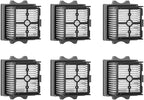 Spare Soft Lint Roller Brush, Hepa Filter, Scrubber Components, Compatible for Tineco Floor ONE S5 Combo Cordless Wet Dry Vacuum Cleaner(6PCS)