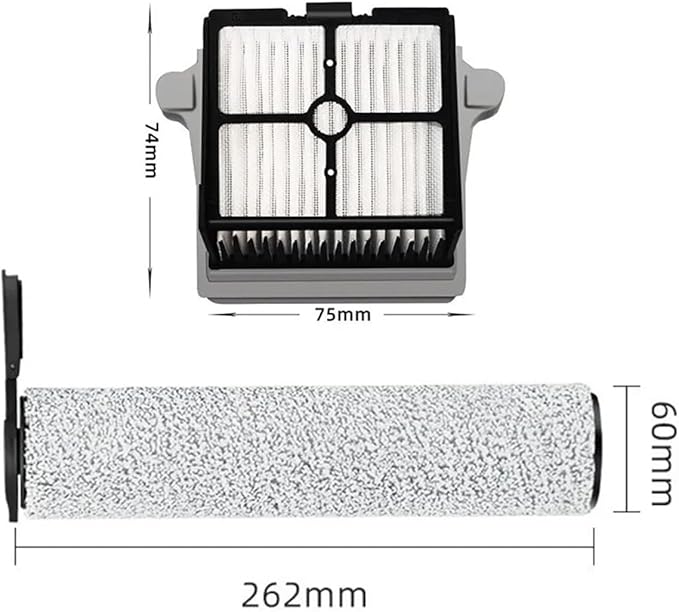 Compatible for Tineco ，Floor One S7， Steam Main Brush Hepa Filter ，Compatible for Tineco ，Floor One S7 ，Steam Wet Dry Vacuum Cleaner Floor Scrubber Parts,Vacuum Cleaner Accessories(C Set)