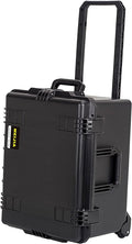 MEIJIA Portable All Weather Waterproof Rolling Hard Camera Case with Customizable Fit Foam and Wheels, 24.6"X19.7"X14.4",Elegant Black