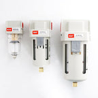 RIH 1/2" NPT Air Dryer for Compressor, Air compressor water separator,air compressor filter,AF4000-04 Manual Drain,5 Micron Brass Element, Poly Bowl 0-150 psi 5μm
