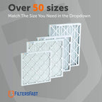 Filters Fast 18x18x1 Air Filter MERV 11, 1" AC Furnace Air Filters, Made in the USA, Actual Size: 17.75"x17.75"x0.75, 6 Pack