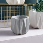 Outdoor Succulent Plantpot Cactus Plant Container Cement Flowerpot Container Modern Simple Planter Flower Vase Meat Plant Cement Container Concrete Flower Plant (Gray1 13cm*11.5cm) (Gray1 13cm*11.5cm)