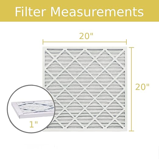 Lamons 20"x20"x1" Xtreme Plus Air Guard Pleated Filter, MERV 8 (Pack of 4)