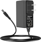 12V AC/DC Adapter Compatible with Purivortex AC400 AC300 AC201B Air Purifier HEPA Filter Cleaner Removes Odors Dust Dander Power Charger