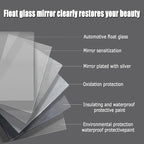 Bathroom Mirror with LED Lights, Backlit Illuminated Bathroom Mirror Wall Mounted Multifunction Vanity Mirror with 3 LED Light Color Dimmable and Demister Pad,(A,H70*W90CM/H27.5*W35.4IN)