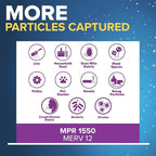 Filtrete 20x25x4 AC Furnace Air Filter, MPR 1550, MERV 12, Fits Honeywell & AprilAire Space-Gard, CERTIFIED Asthma & Allergy Friendly, Electrostatic Filter, 2-Pack (Actual Size 19.88x24.63x4.31 in)