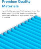 12-Pack 6000S Humidifier Wick Filter Replacement for LEVOIT Superior 6000S Smart Evaporative Humidifier, Upgraded Material with 9 Pack Sponge Filters