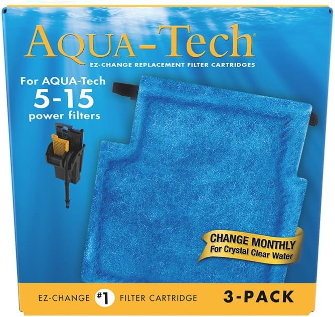 AQUA-TECH EZ-Change No.1 18-Pack Aquarium Filter Cartridge for 5 to 15 Power Filters