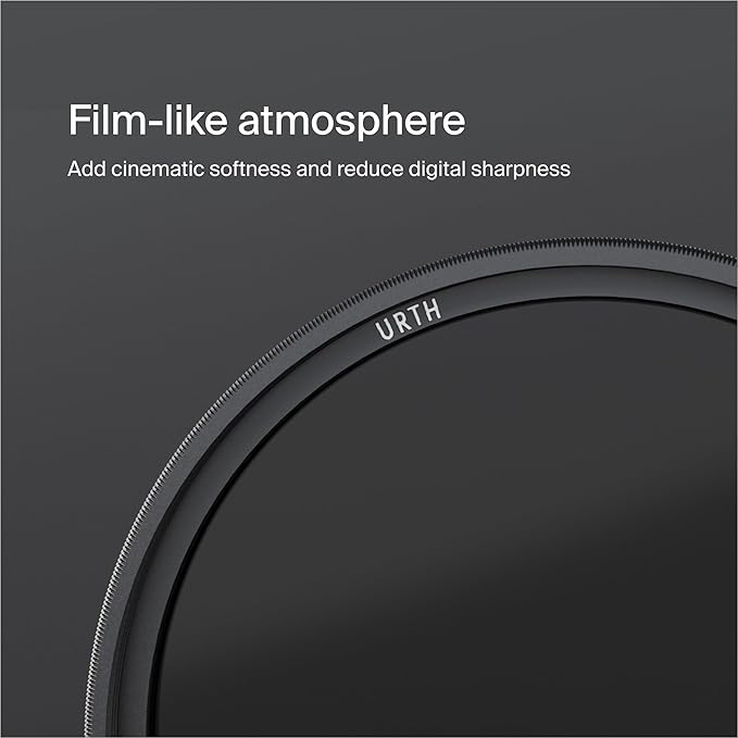Urth 67mm Ethereal Black Mist ¹⁄₁ Diffusion Lens Filter (Plus+) - Cinematic Effect, 20-Layer Nano-Coated Light Dispersing Particles