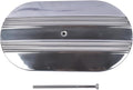 GELUOXI 15" Oval Half Finned Polished Aluminum Air Cleaner Replacement for 265 283 305 307 327 350 383 400 396 402 Engines 5 1/8" Diameter