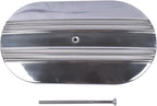 GELUOXI 15" Oval Half Finned Polished Aluminum Air Cleaner Replacement for 265 283 305 307 327 350 383 400 396 402 Engines 5 1/8" Diameter