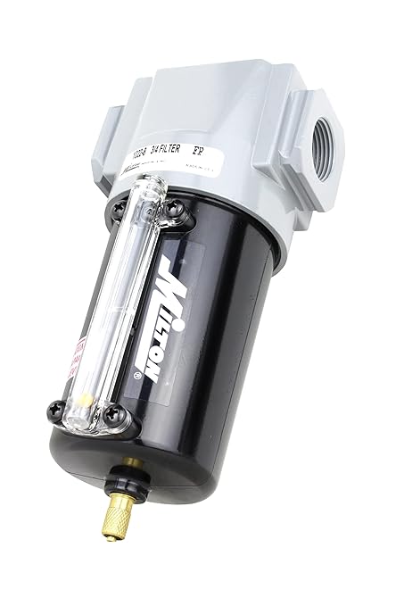 Milton Industries 1022-8 3/4" NPT Metal FRL Micro Filter, 10 oz. bowl