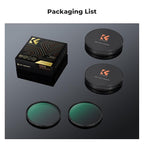 K&F CONCEPT 49mm Black Diffusion 1/4 & 1/8 Lens Filter Kit (2 Pcs), Mist Cinematic Effect Filter for Vlog/Video/Portrait Image with 28 Multi-Layer Coated
