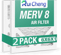 2 Pack Updated 6x6x1Air Filter, pertain Merv 8 HVAC Pleated A/C Furnace Filters (Actual Size: 5.75.5x5.75.5x0.75)