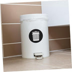 DOITOOL 12pcs Trash Can Recycling Labels Garbage Bin Stickers for Easy Waste Sorting Self-Adhesive Decals for Indoor Outdoor Use