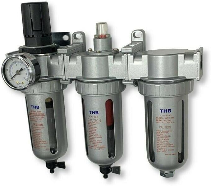 3/8" COMPRESSED AIR FILTER REGULATOR/DESICCANT DRYER/COALESCING FILTER