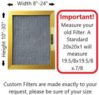 CARTER | Gold | MERV 8 | HVAC & Furnace Filter | Washable Electrostatic ((14x30x1))