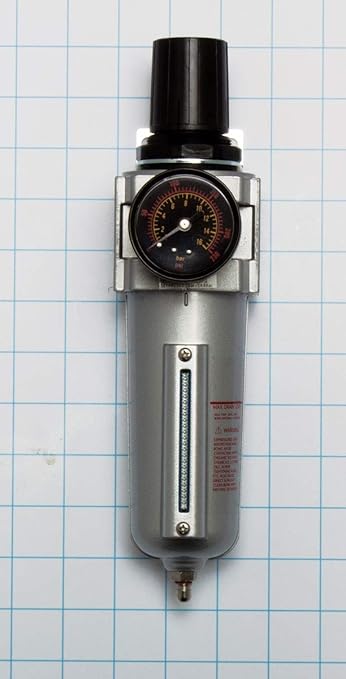 Rockwood 1/2 in. Npt Air Filter Regulators Pressure Regulator with Condensate Discharge Filter and Pressure Gauge Connections