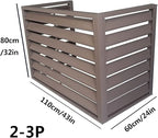 Freestanding Louvered Space Divider, outdoor garbage can enclosures, balcony air conditioning privacy cover, durable, noise reduction, suitable for gardens, balconies, walls, courtyards ( Color : THRE