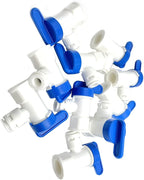 10pcs 1/4 inch FNPT to 1/4" Tank Ball Valve for Reverse Osmosis RO Water Storage Tanks Water Filter,Push to Connect Plastic Quick Connect RO Fittings