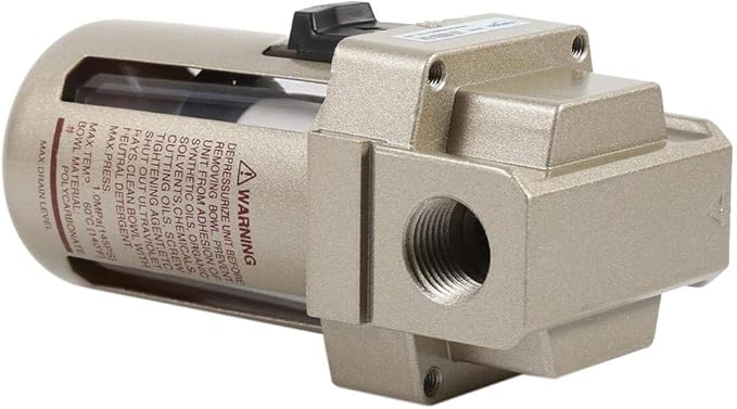 Moisture Trap Air Filter, 1/2 Inch Air Filter Compressor Water Moisture Trap Separator Regulator Accessories, Air-Compressor Accessories Parts
