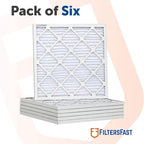 Filters Fast 24x30x1 Air Filter MERV 11, 1" AC Furnace Air Filters, Made in the USA, Actual Size: 23.75"x29.75"x0.75, 6 Pack