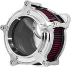 HDBUBALUS Motorcycle Air Filter Cleaner Intake Filter System Kit (C-For Touring Trike 08-16, Softail 16-17,Dyna 17)