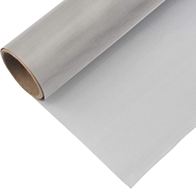 Stainless Steel Woven Wire Mesh 304 Stainless Steel Insect Screen Mesh, 20 Mesh 120 Mesh Air Vent Mesh Metal Woven Wire Mesh for Vent, Filter, Window & Garden