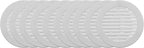 Vent Systems 4" Inch (Opening Dimensions) - Pack of 10 - White Soffit Vent Cover - Plastic Round Air Vent Grille - Built-in Mesh Screen - HVAC Register Louver for Bathroom, Home, Kitchen