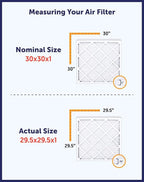 Filter King 35x26.5x1 Air Filter | 4-PACK | MERV 8 HVAC Pleated A/C Furnace Filters | MADE IN USA | Actual Size: 35 x 26.5 x .75"