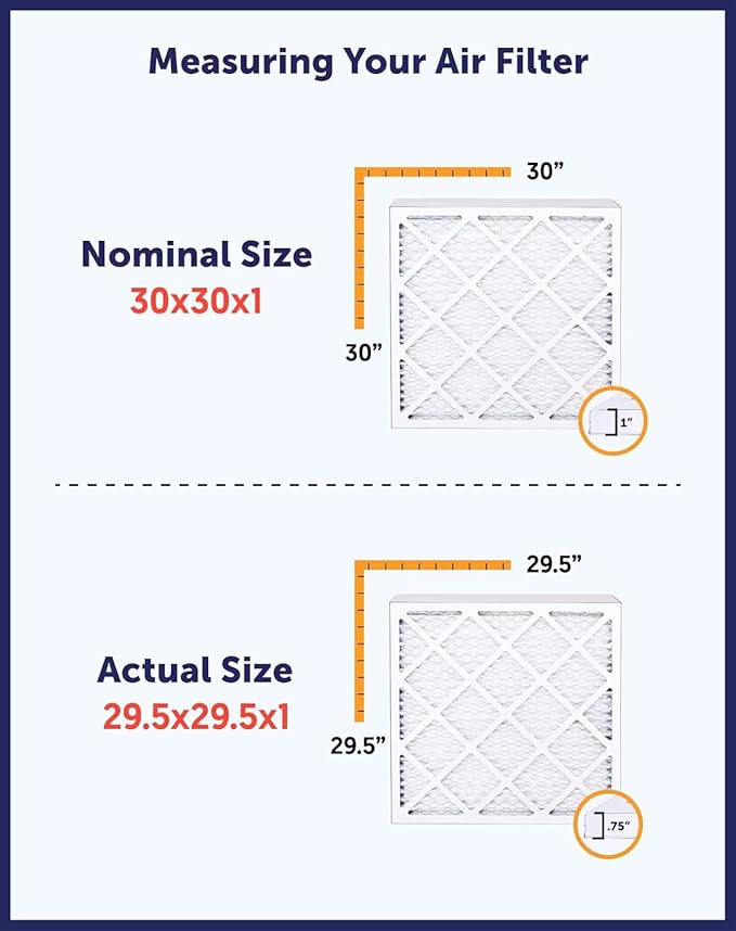 Filter King 21x51x1 Air Filter | 4-PACK | MERV 8 HVAC Pleated A/C Furnace Filters | MADE IN USA | Actual Size: 21 x 51 x .75"