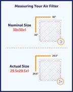 Filter King 36.5x66.5x1 Air Filter | 4-PACK | MERV 8 HVAC Pleated A/C Furnace Filters | MADE IN USA | Actual Size: 36.5 x 66.5 x .75"
