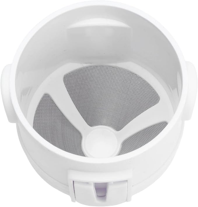 Foldable Portable Stainless Steel Coffee Filter Cup Ultra Fine Drip Tool for Travel Camping Office Home Use White 7.3 x 6.5cm 45g