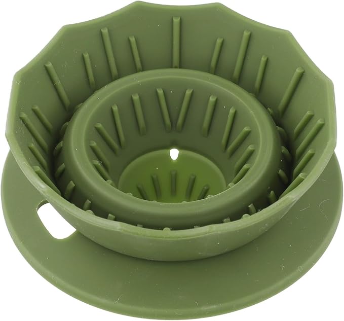 Portable Coffee Dripper, Silicone Collapsible Design for Easy Pour Over Making, for Travel and Outdoors (green)
