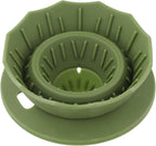 Portable Coffee Dripper, Silicone Collapsible Design for Easy Pour Over Making, for Travel and Outdoors (green)
