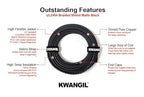 12C 24AWG AMSB Shielded Cable Wire (UL2464) - Highly Flexible Str TC, PVC Ins, OS+TC BRD, PVC JKT for CNC Machine, Stepper Motor, VFD Spindle (Matte Black 25FT)