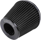 Universal 6" 152mm igh-Flow Air Filter, Reusable Cone Cold Air Intake, High Performance, Washable, Clamp-On Car High Flow Air Kit, Flange Diameter: 6 Inch, Filter Height: 7 Inch, Red