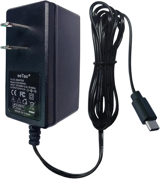 5V 2A USBC AC/DC Adapter Compatible with KOIOS P40 H13 True HEPA Filter Air Purifiers Small Air Cleaner DC5V 2000mA 5VDC 5.0V 2.0A Power Supply Cable Cord